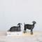 Hello Honey® 9.25" Black Standing Goat Accent Décor with Cast Iron Finish